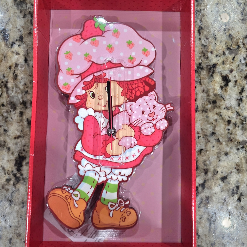 Strawberry Shortcake Pink Wall Clock